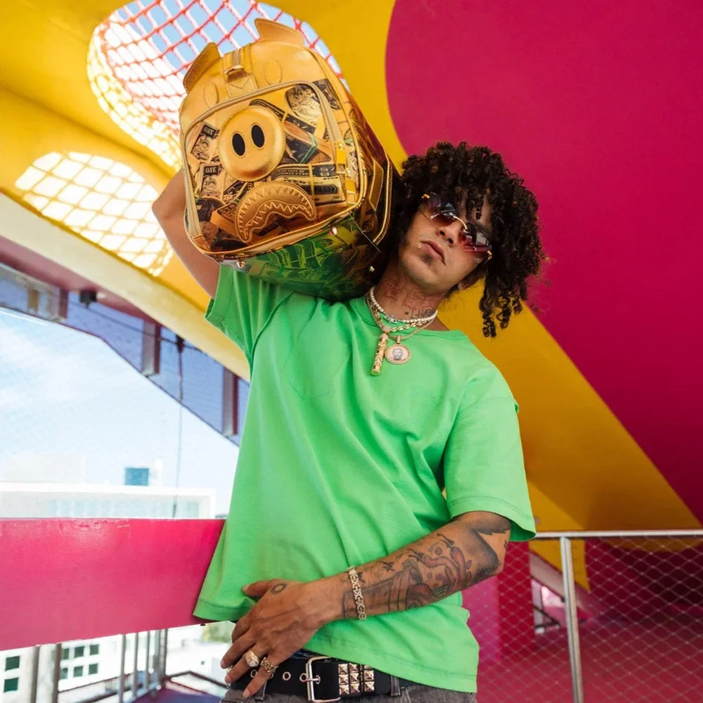 Sprayground Squid Game Collab Piggy Bank Duffle
